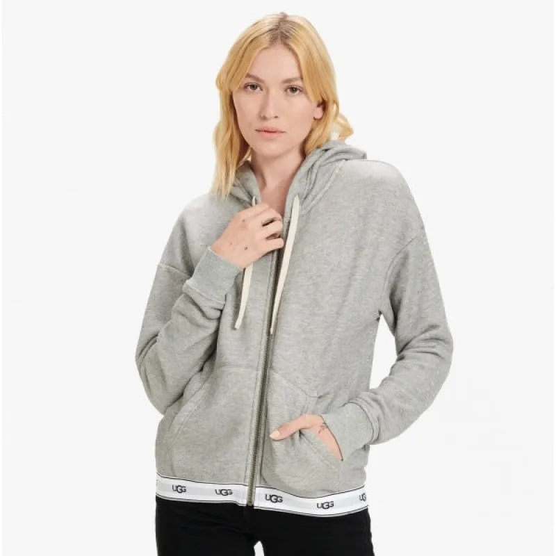 SENA Ladies Full Zip Hoodie Grey Heather sold by Shuperb