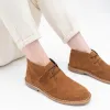 Popps VESPA Unisex Desert Boots Cognac sold by Shuperb