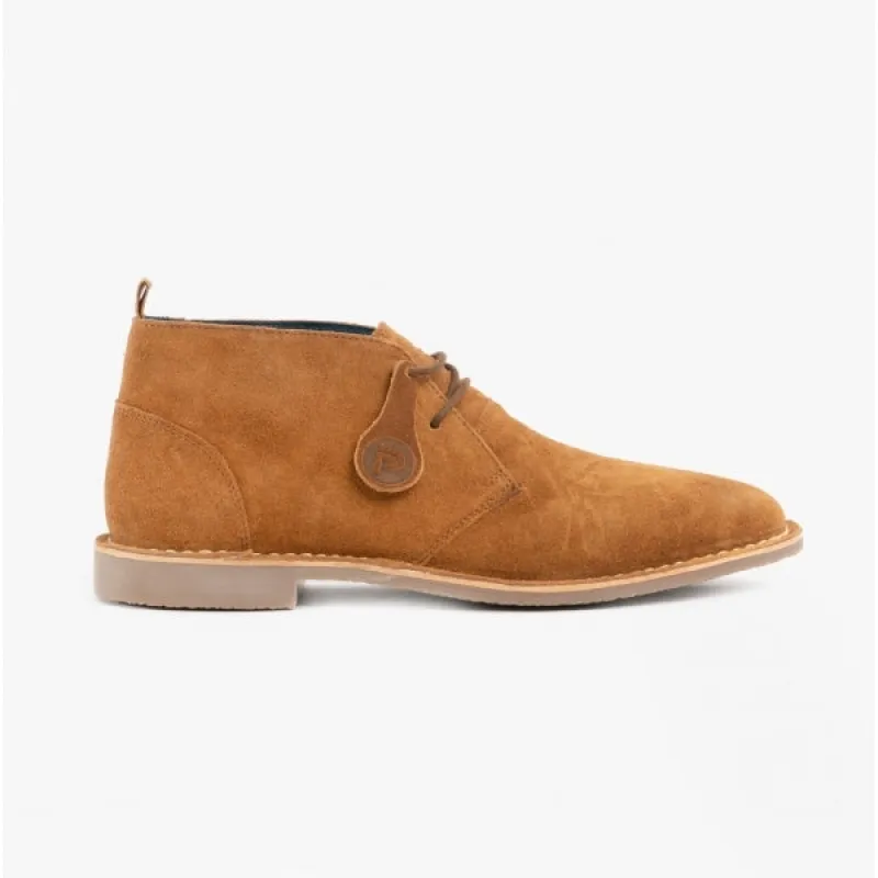 Popps VESPA Unisex Desert Boots Cognac sold by Shuperb