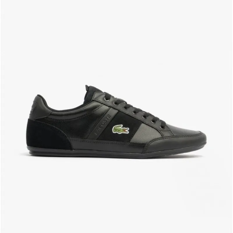 CHAYMON Mens Leather Trainers Black/Black sold by Shuperb