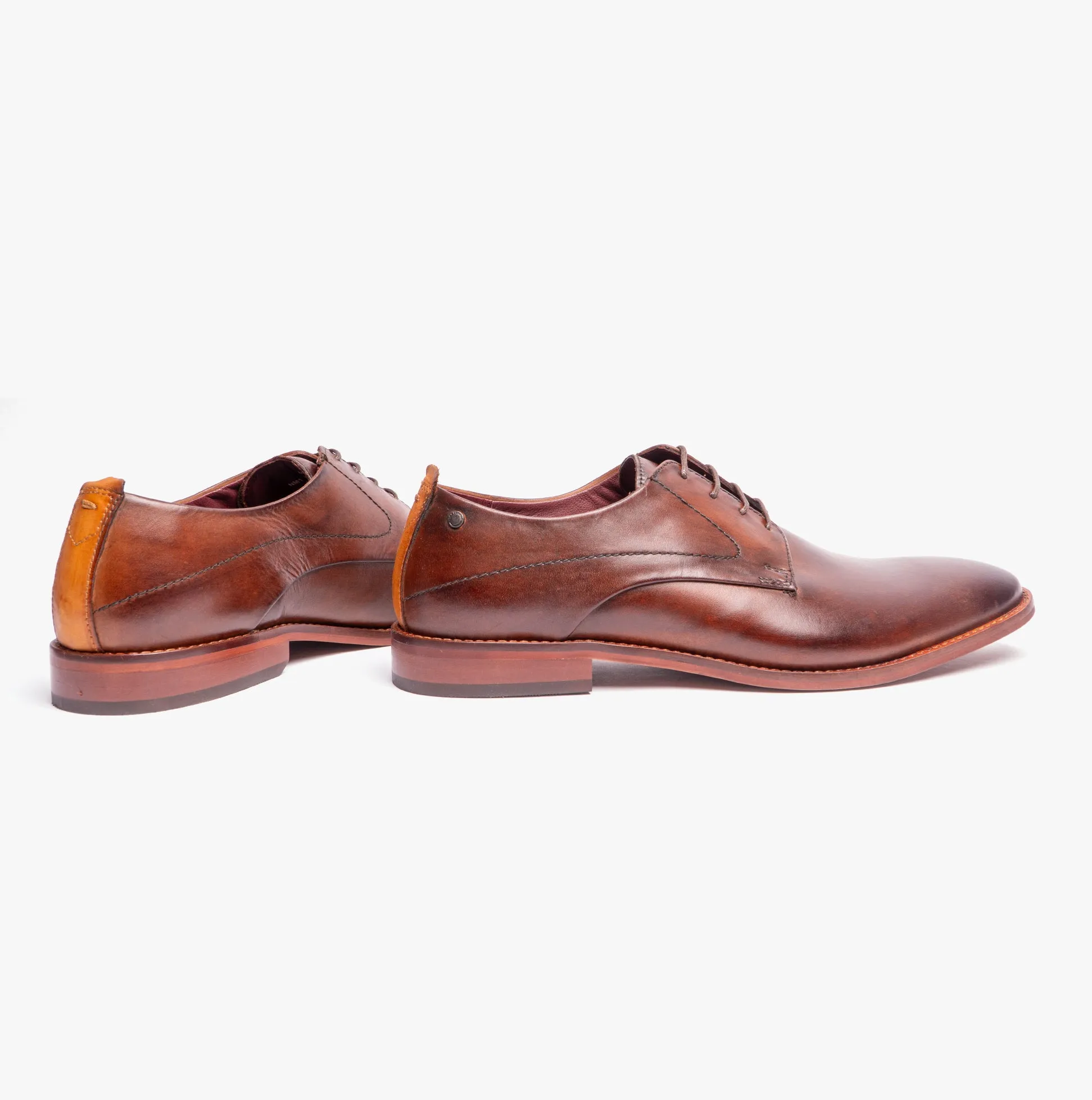 Base London SCRIPT Mens Leather Derby Shoes Brown sold by Shuperb product image thumbnail 2