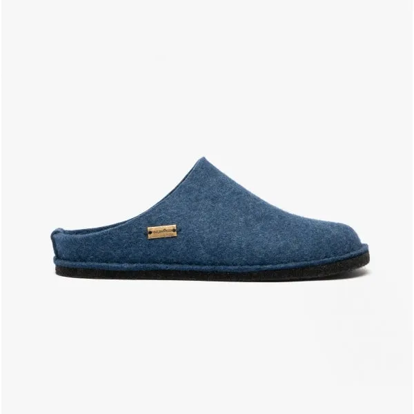 SOFT Ladies Wool Slippers Denim Blue sold by Shuperb