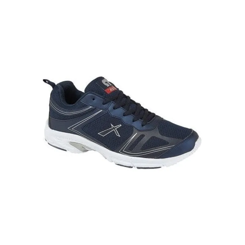 DEK JENSEN Mens Mesh Lace Up Trainers Navy sold by Shuperb