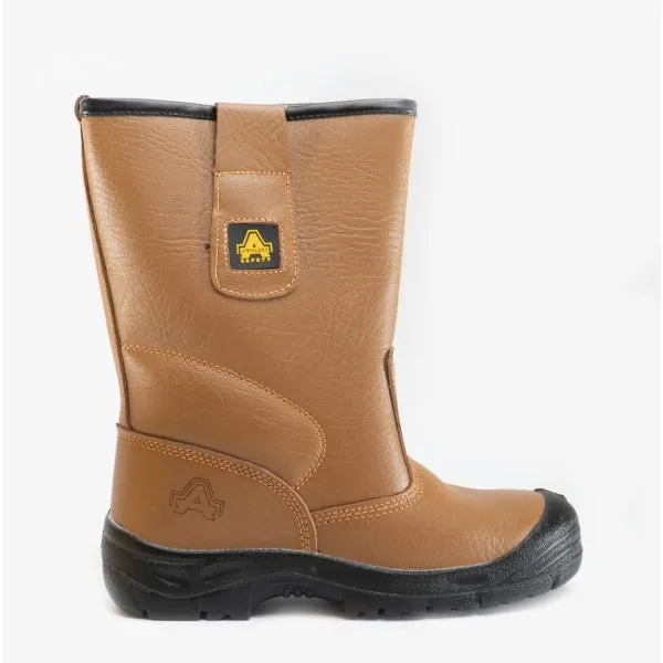 Amblers Safety FS142 Unisex Leather Safety Boots Tan sold by Shuperb