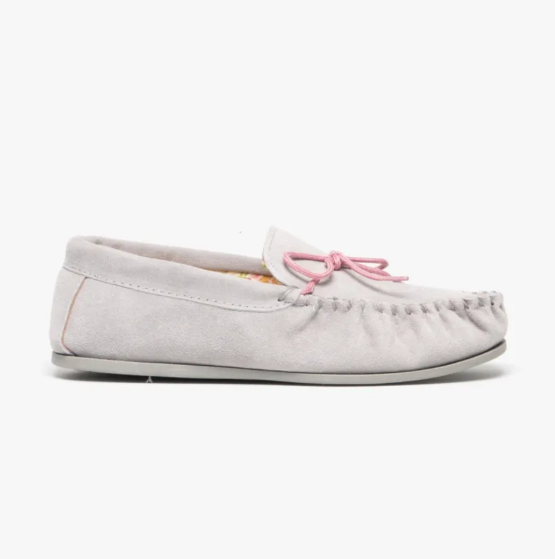 Mokkers LILY Womens Moccasin Slippers Grey sold by Shuperb