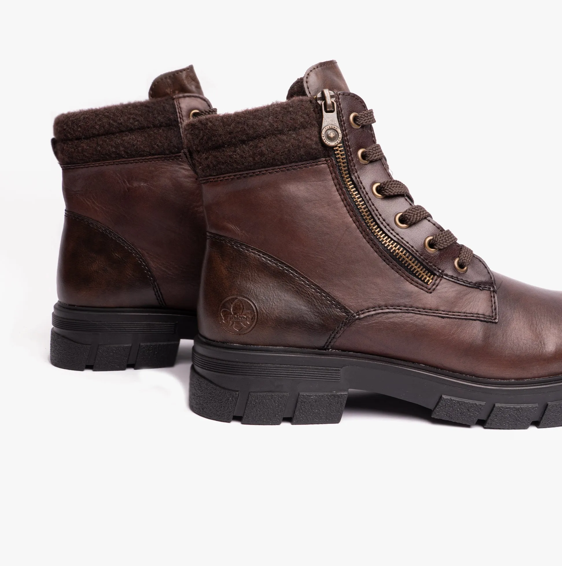 Rieker Z9103-25 Womens Leather Boots Brown sold by Shuperb product image thumbnail 5