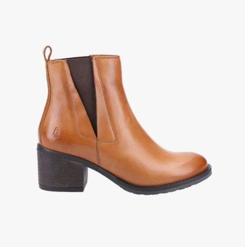 Hush Puppies HERMIONE Womens Leather Boots Tan made by Hush Puppies