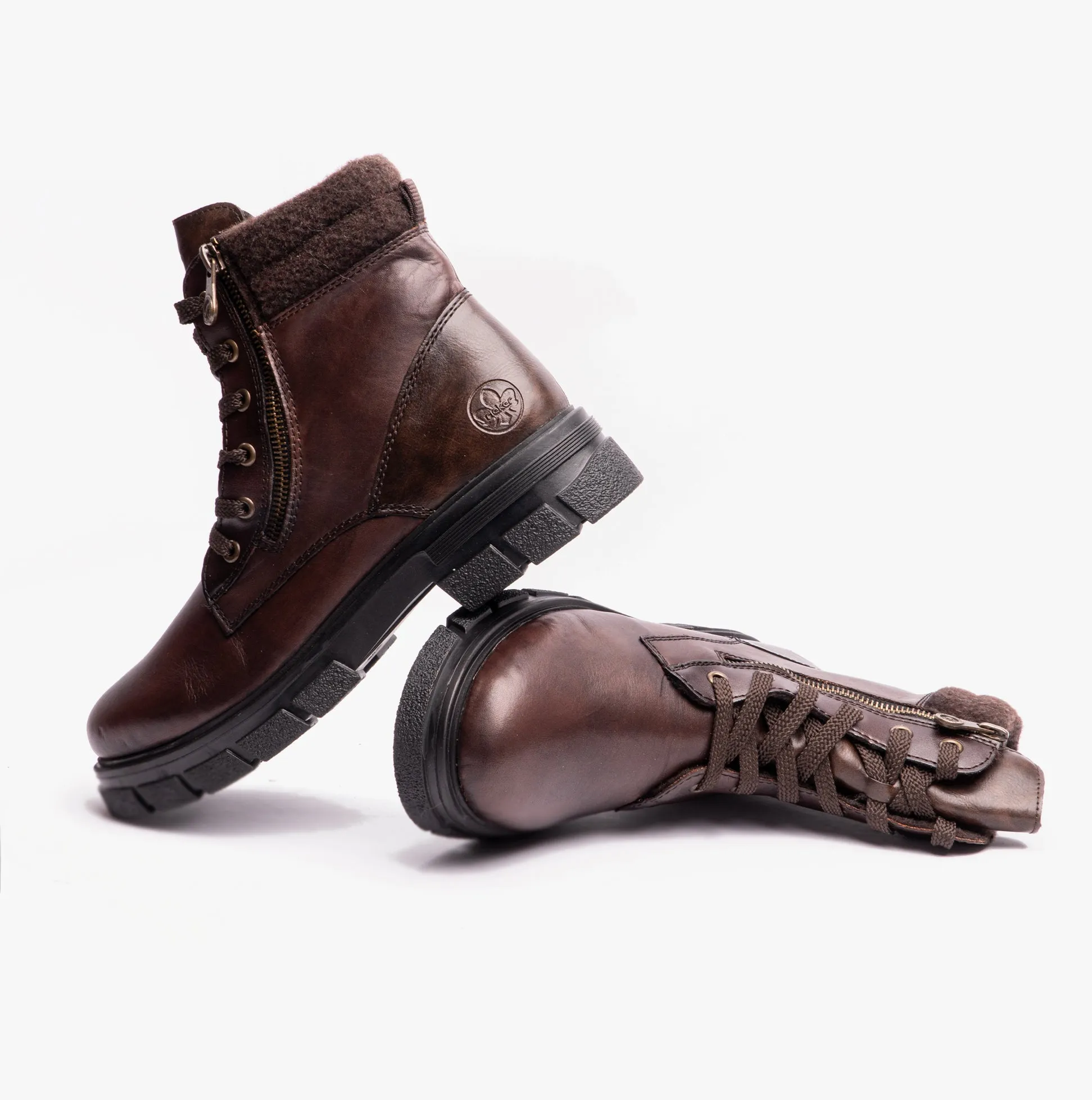 Rieker Z9103-25 Womens Leather Boots Brown sold by Shuperb product image thumbnail 4