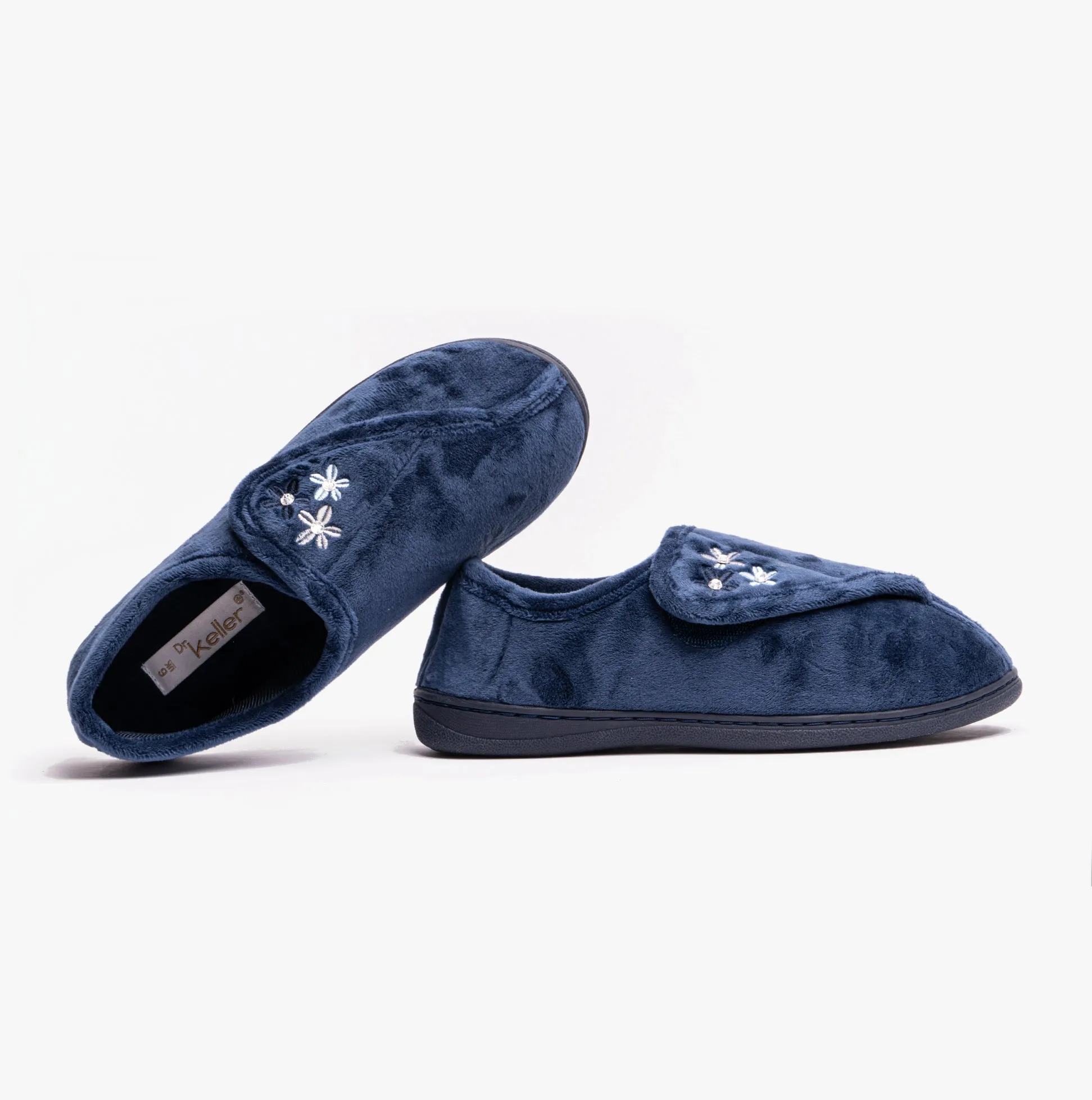 ALOHA Womens Wide Fit Full Slippers Navy sold by Shuperb product image thumbnail 2