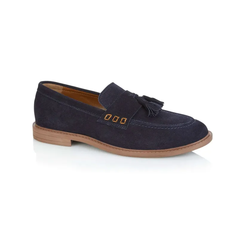 Silver Street London CHARLESTON Mens Loafers Blue sold by Shuperb
