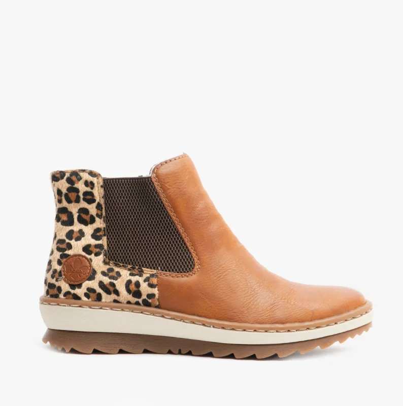 Rieker Z8689-24 Womens Ankle Boots Eagle Brown sold by Shuperb