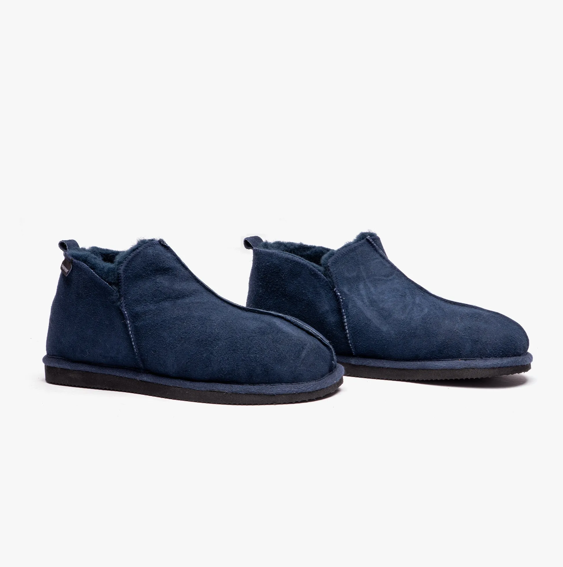 ANTON Mens Sheepskin Slipper Boots Navy sold by Shuperb product image thumbnail 2