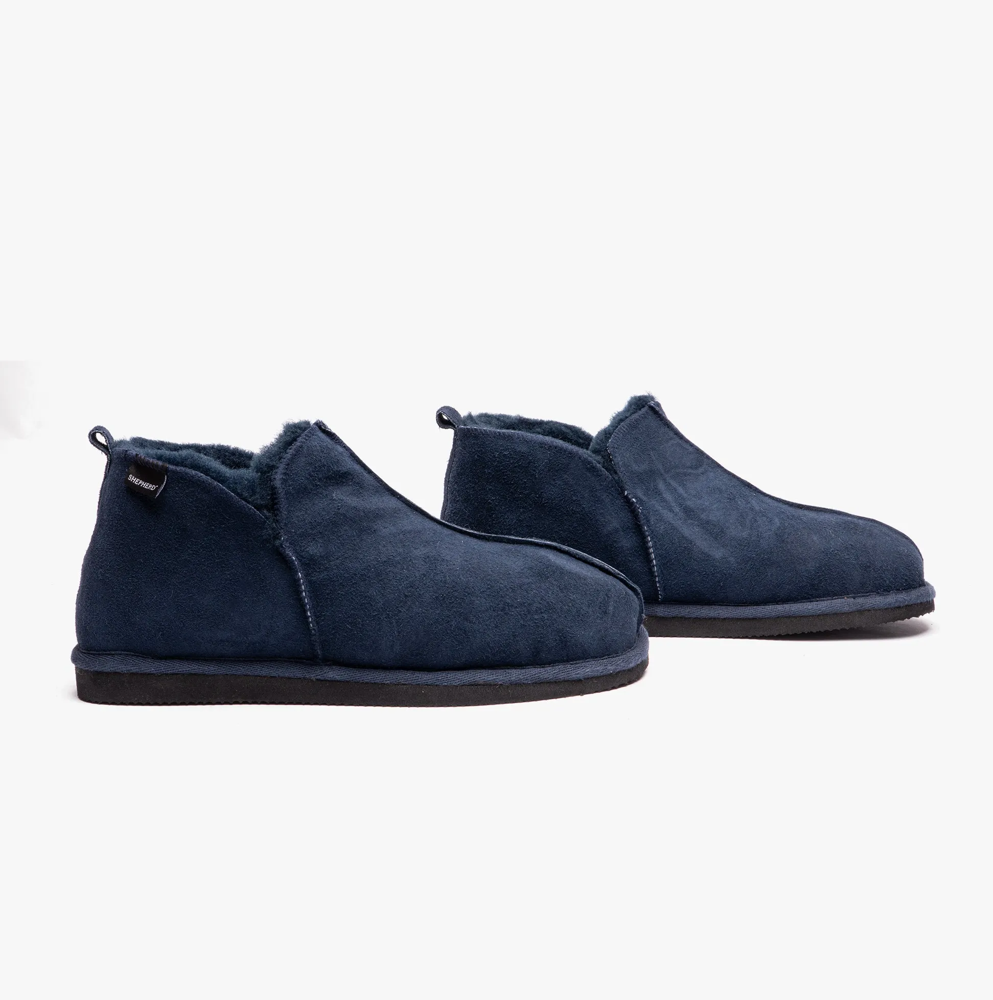 ANTON Mens Sheepskin Slipper Boots Navy sold by Shuperb product image thumbnail 5