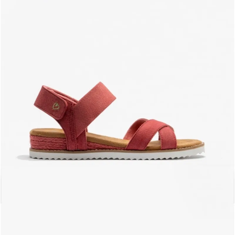 DESERT KISS - PEAKS & VALLEYS Ladies Strap Sandals Red sold by Shuperb