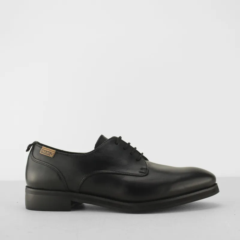 Pikolinos ROYAL Womens Leather Lace Up Shoes Black made by PIKOLINOS