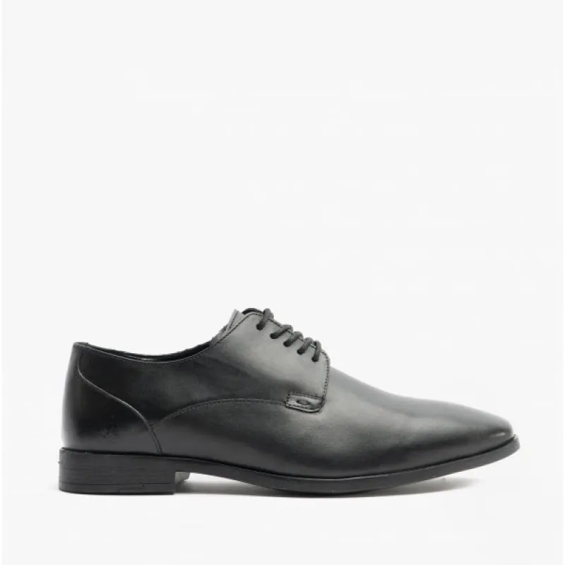Hush Puppies EZRA Boys Leather Plain Toe Shoes Black sold by Shuperb