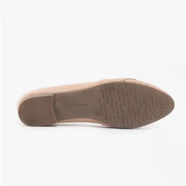 Hush Puppies MARLEY Womens Leather Ballerina Shoes Blush sold by Shuperb product image thumbnail 3