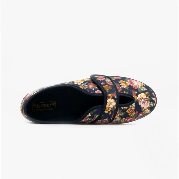 Sleepers WILMA Womens Full Slippers Navy sold by Shuperb product image thumbnail 4