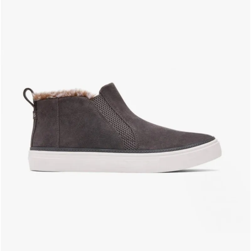 BRYCE Ladies Suede Slip-On Boots Grey made by Shuperb