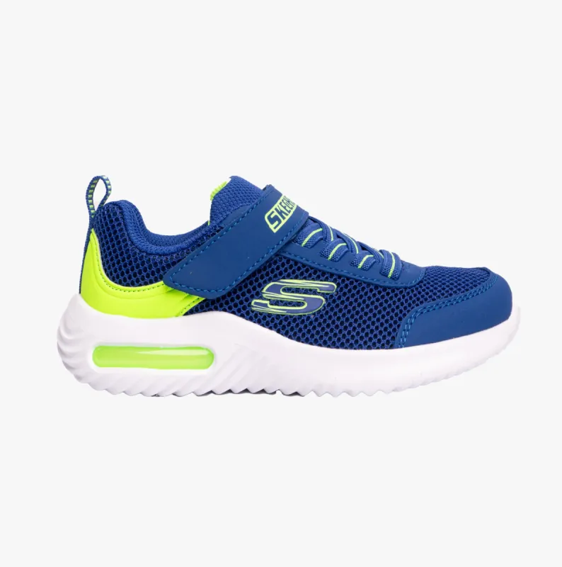 Skechers 403748L/BLLM BOUNDER-TECH Boys Trainers Blue/Lime sold by Shuperb