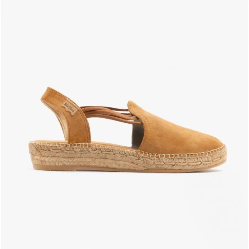 Toni Pons NURIA Womens Suede Espadrille Sandals Tan sold by Shuperb