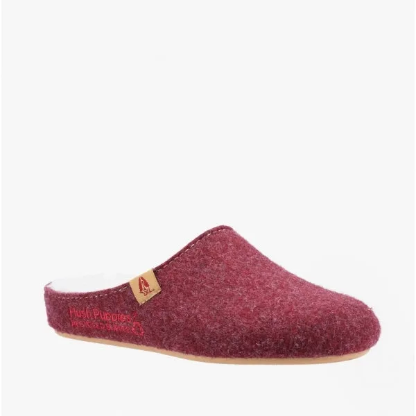 Hush Puppies THE GOOD SLIPPER Womens Recycled Mule Slippers Dark Red sold by Shuperb product image thumbnail 2