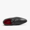 Front ROSSI Boys School Shoes Black sold by Shuperb
