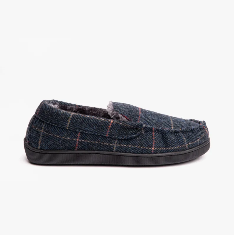 BURT Mens Full Slippers Navy sold by Shuperb
