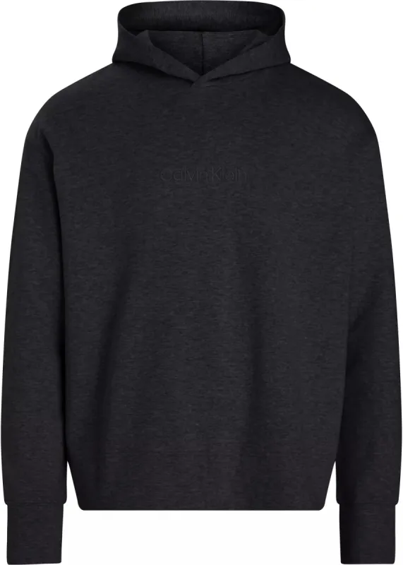 ICON COTTON TERRY Mens Hoodie Black made by Calvin Klein