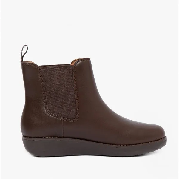 FitFlop SUMI Womens Leather Chelsea Boots Chocolate Brown sold by Shuperb