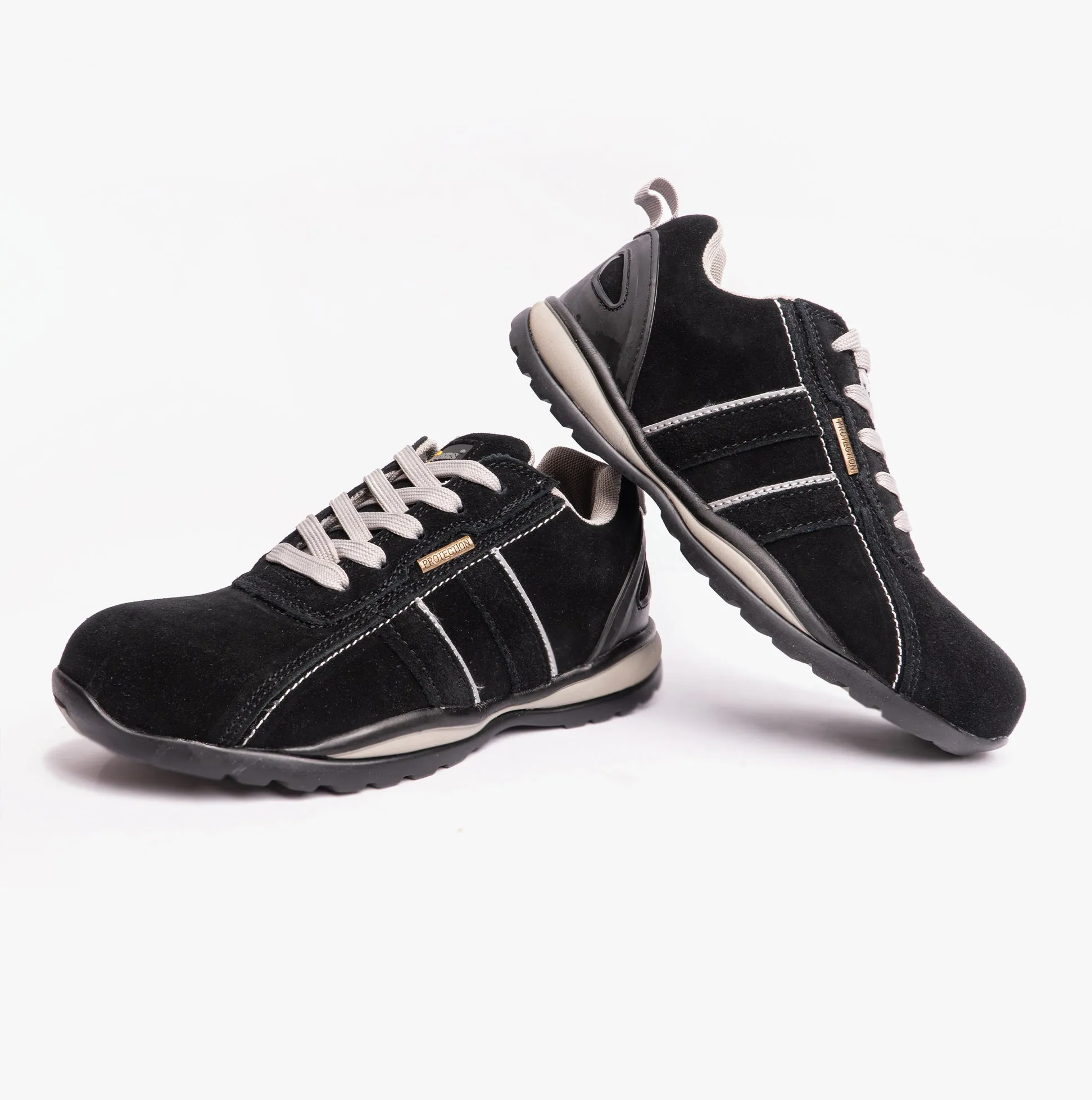 Grafters M090AS Unisex Safety Trainers Black/Grey sold by Shuperb product image thumbnail 4