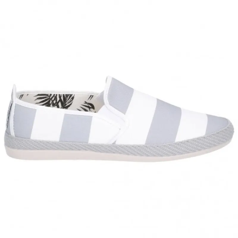 NINFA Mens Canvas Slip On Plimsolls Grey sold by Shuperb