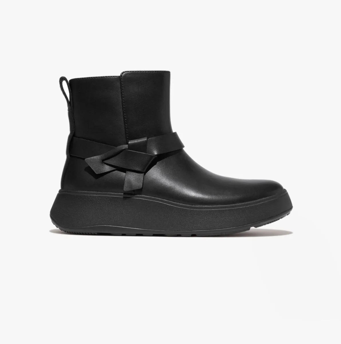FitFlop F-MODE FOLDED-KNOT Womens Chelsea Boots Black sold by Shuperb