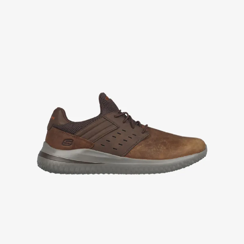 Skechers 210308/CDB DELSON Mens Trainers Dark Brown sold by Shuperb