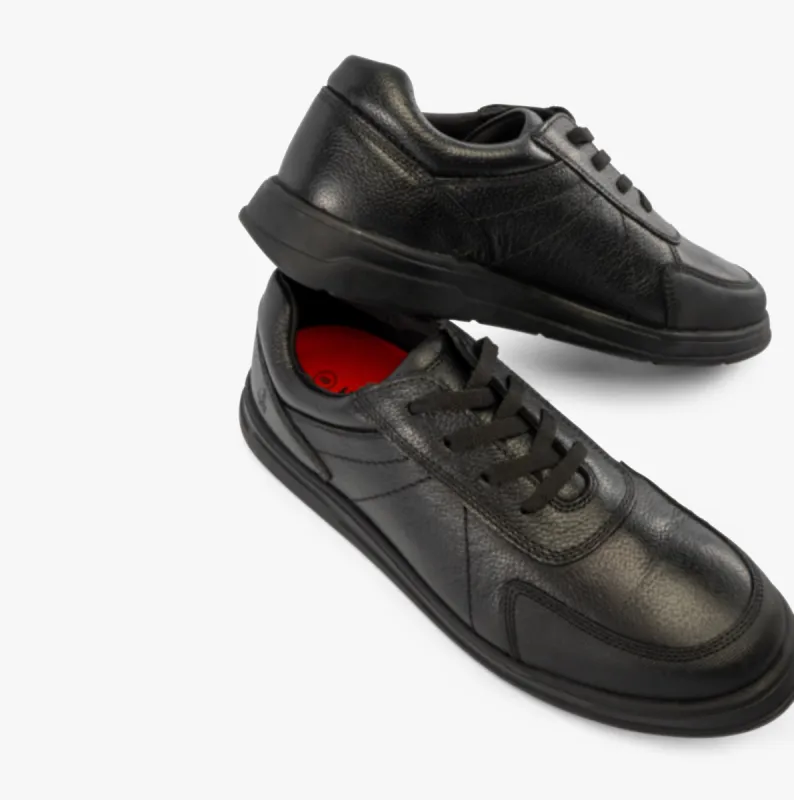 Hush Puppies ROBERT SNR Boys Shoes Black sold by Shuperb