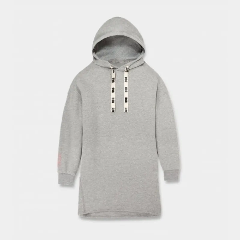 ADERYN Ladies Hoodie Dress Grey Heather sold by Shuperb