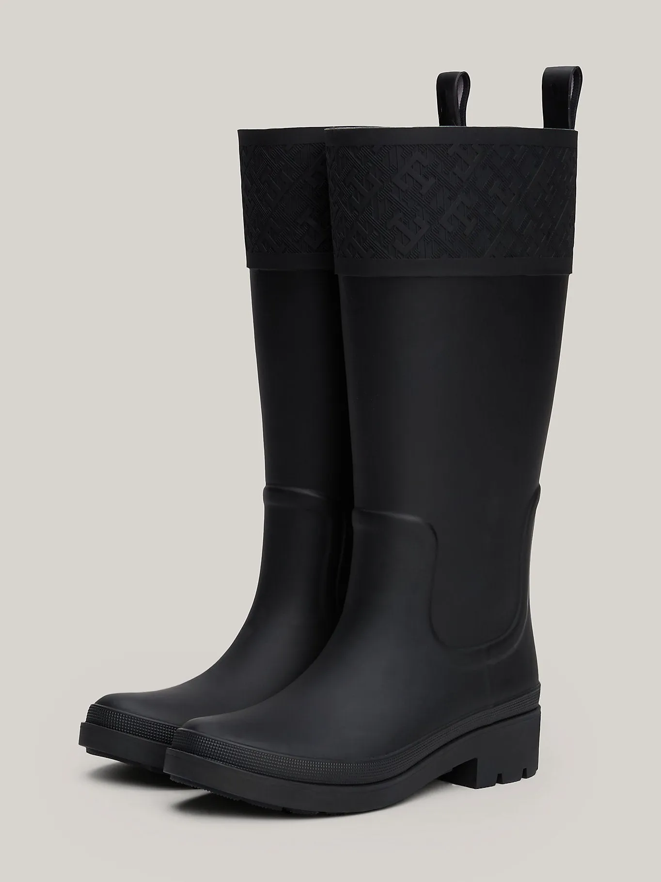 Tommy Hilfiger RUBBER Womens Long Boots Black sold by Shuperb product image thumbnail 2