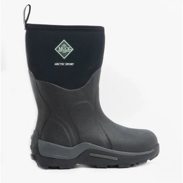 ARCTIC SPORT SHORT Unisex Rubber Wellington Boots Black sold by Shuperb