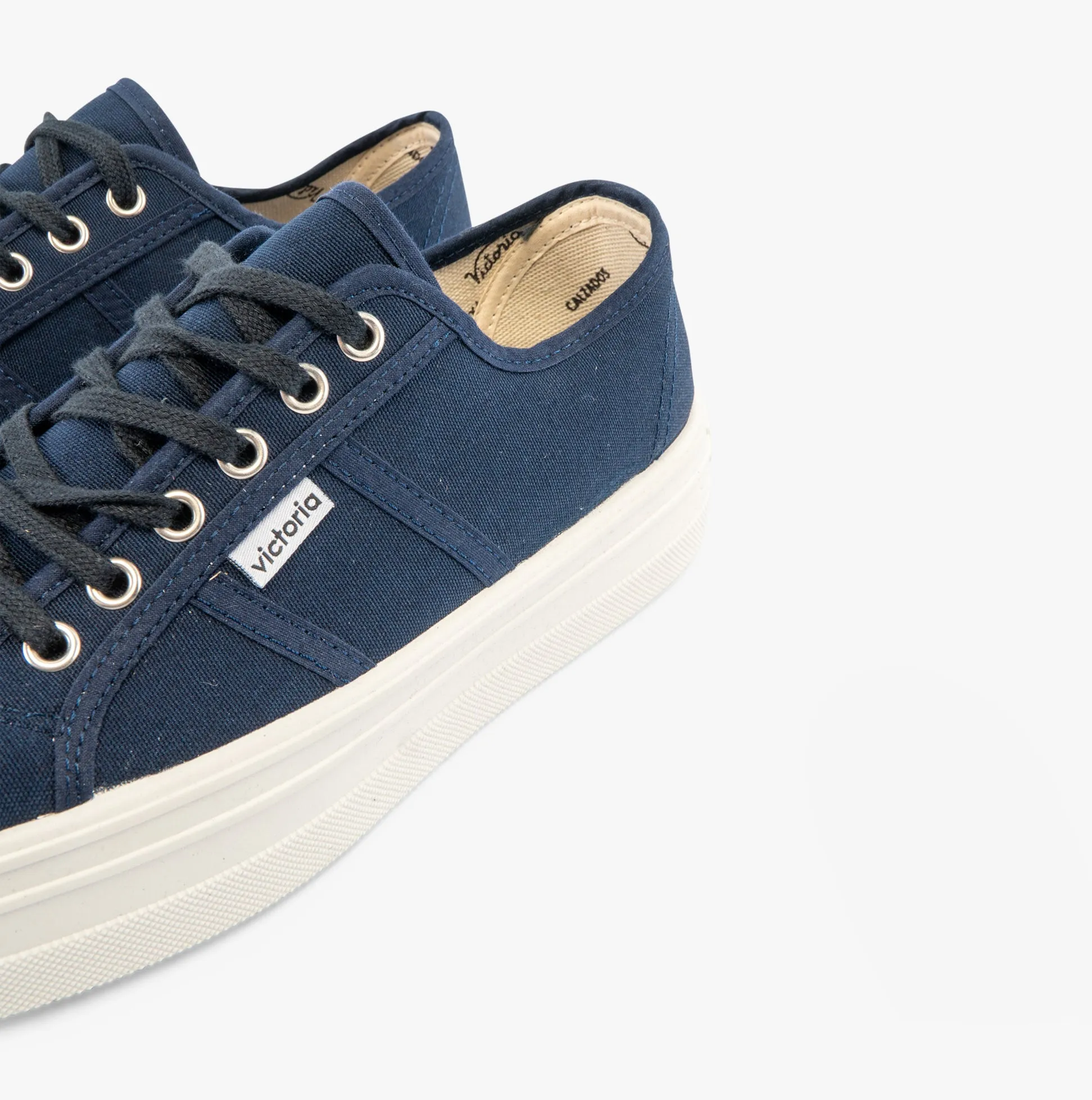 Victoria BARCELONA Womens Platform Canvas Trainers Blue sold by Shuperb product image thumbnail 5