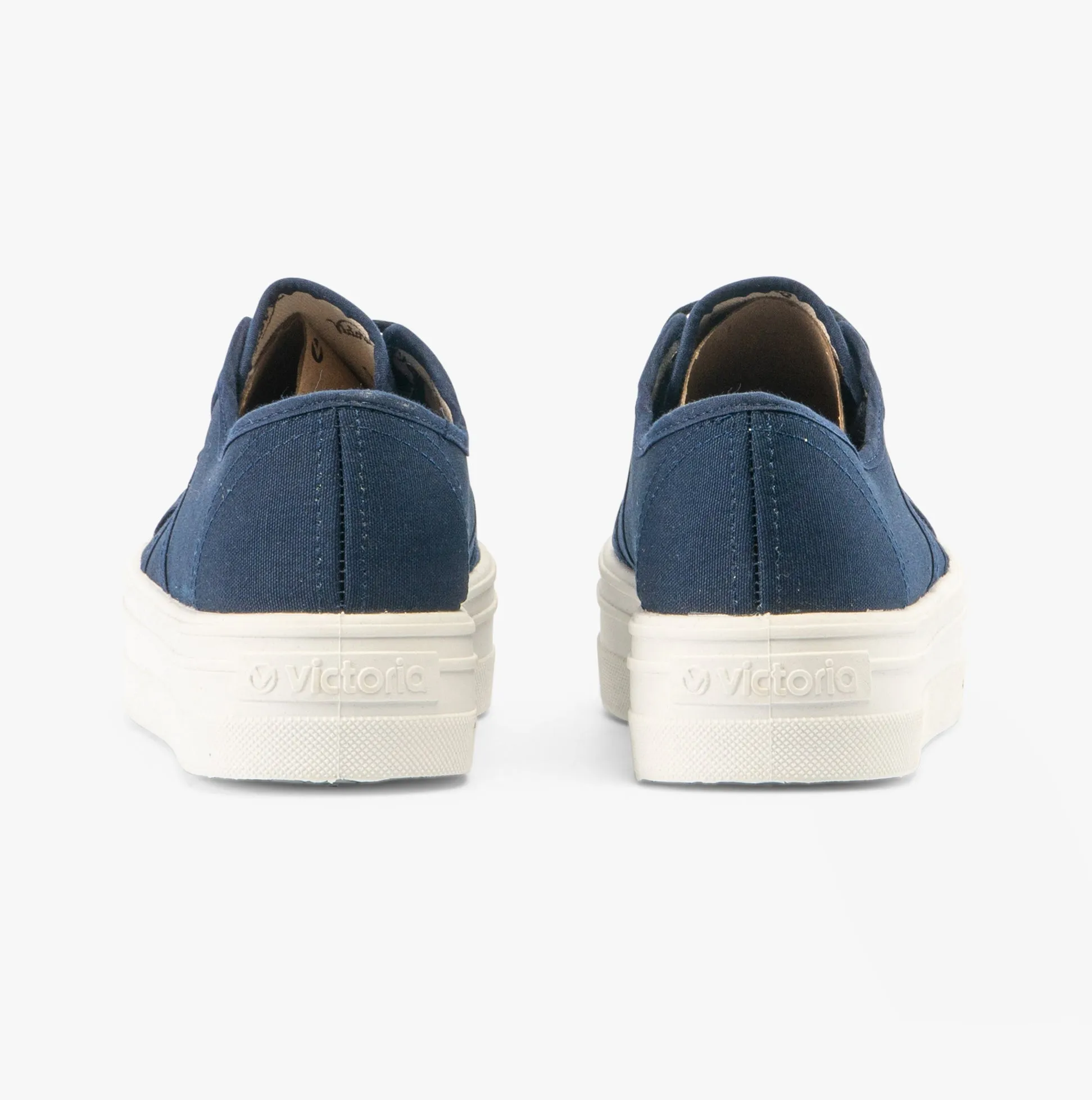 Victoria BARCELONA Womens Platform Canvas Trainers Blue sold by Shuperb product image thumbnail 3