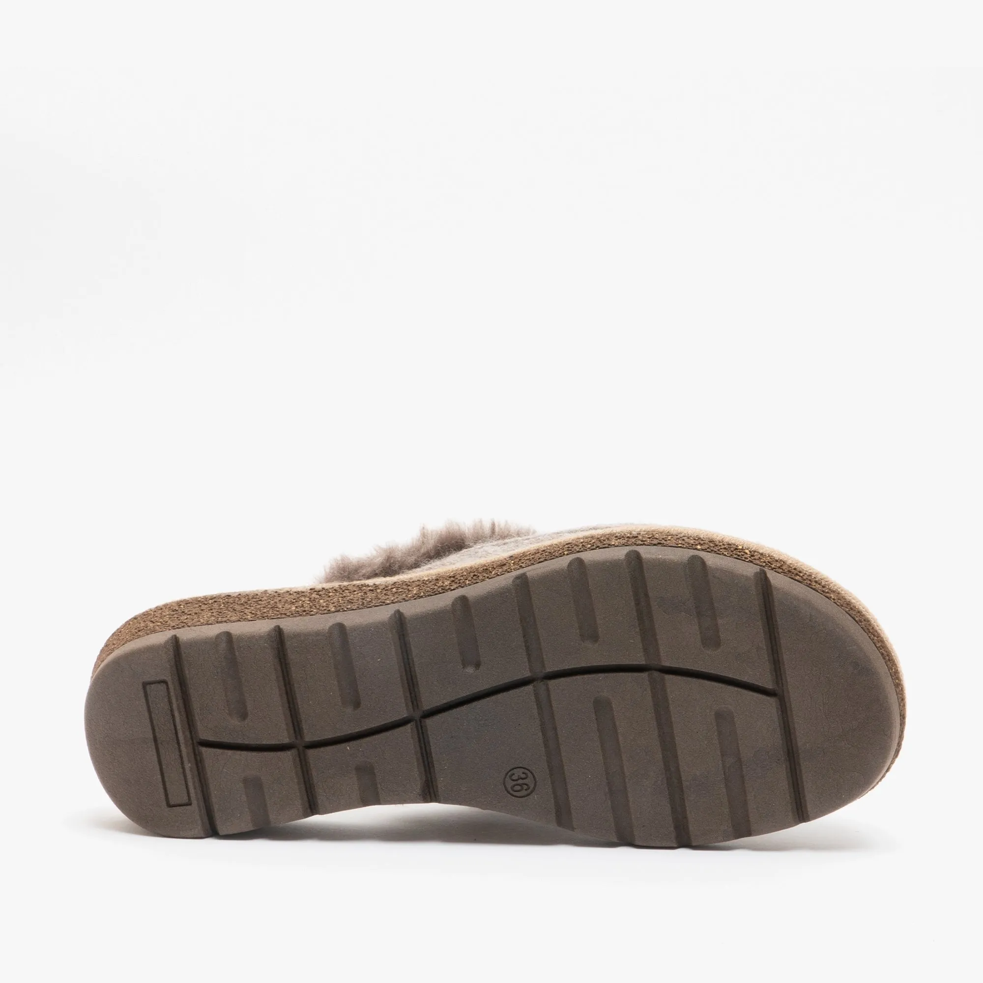 HOS Comfort MEGAN Womens Wool Mule Slippers Beige sold by Shuperb product image thumbnail 4