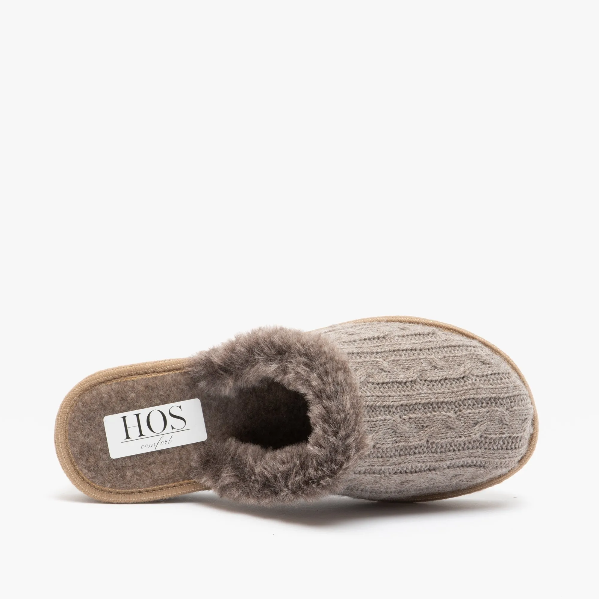 HOS Comfort MEGAN Womens Wool Mule Slippers Beige sold by Shuperb product image thumbnail 5