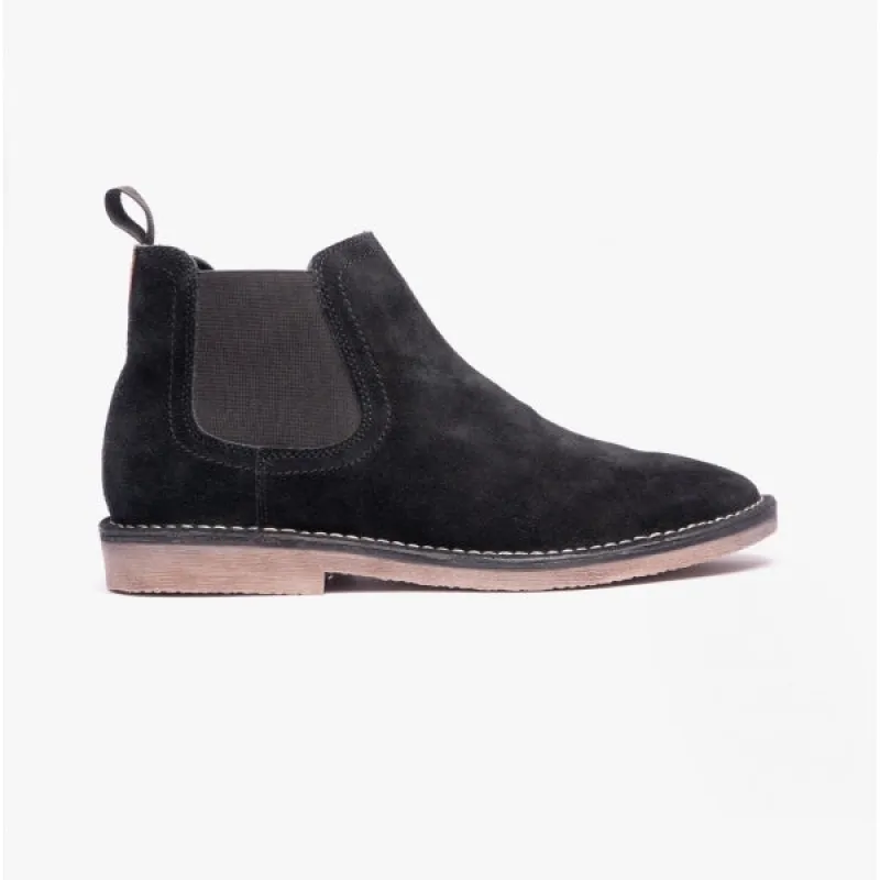 Hush Puppies SHAUN Mens Suede Chelsea Boots Black sold by Shuperb