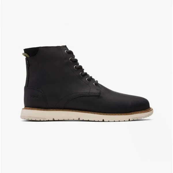 HILLSIDE Mens Water-Resistant Leather Boots Black sold by Shuperb