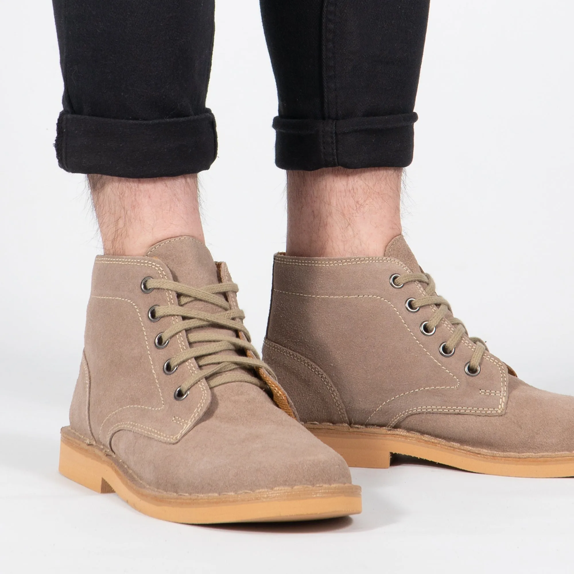 Roamers M468TS Mens Desert Boots Dark Taupe sold by Shuperb product image thumbnail 2