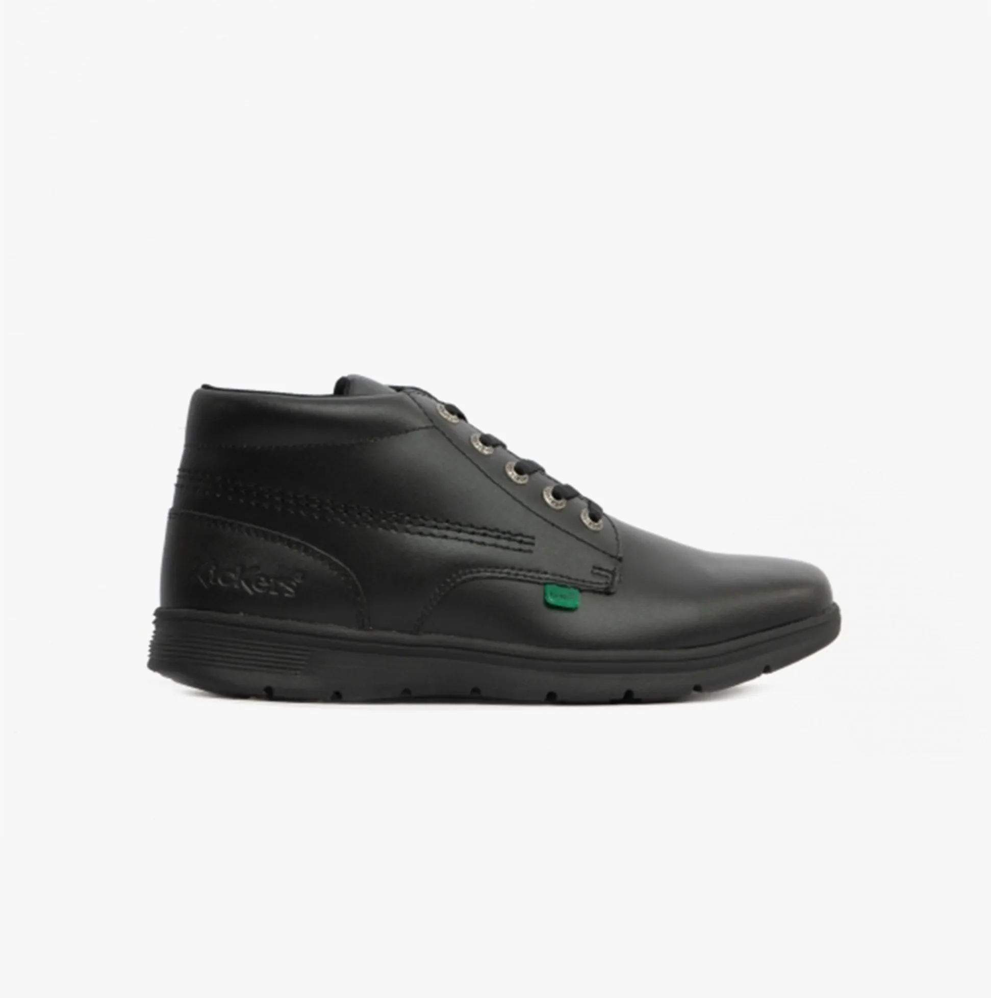 KELLAND LACE BOOT Unisex Leather Boots Black sold by Shuperb