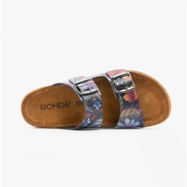 5864 Ladies Leather Mule Sandals Multi sold by Shuperb product image thumbnail 5