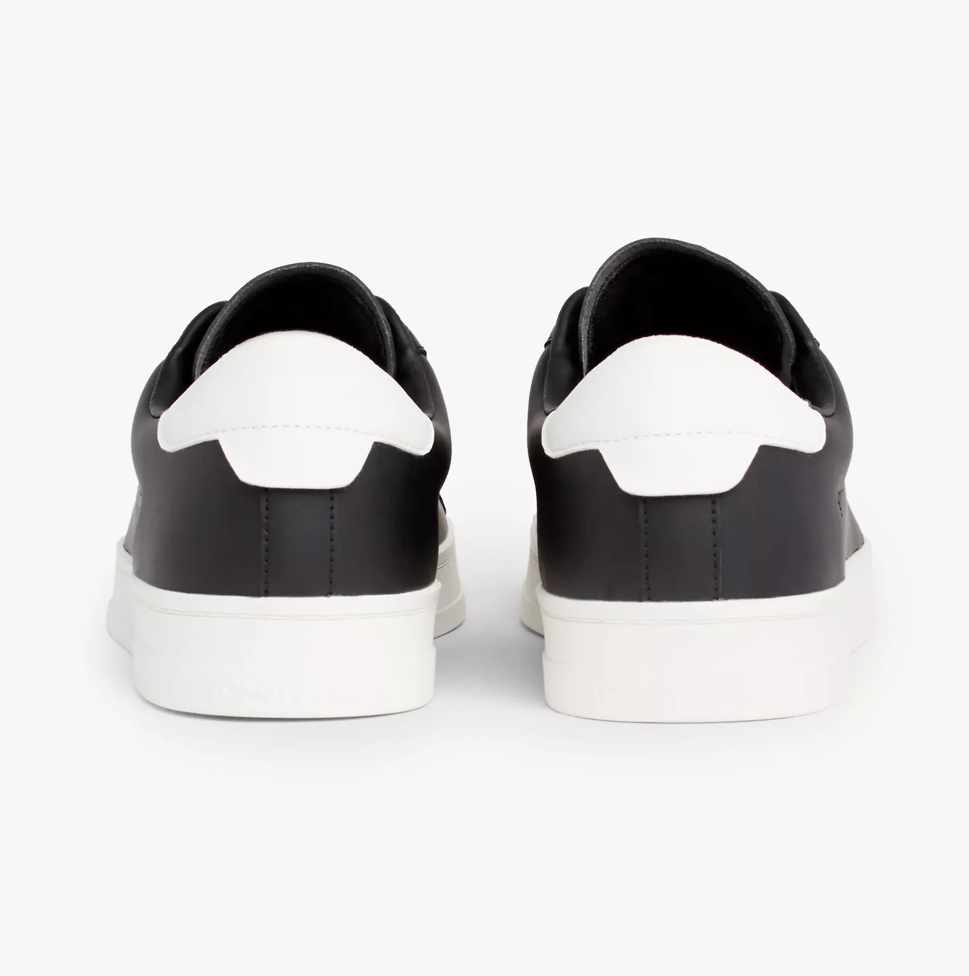 TJM LEATHER LOW CUPS Mens Trainers Black sold by Shuperb product image thumbnail 5