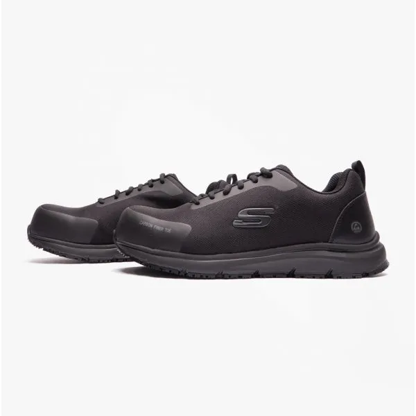 Skechers Work 200090EC ULMUS Mens Safety Trainers Black sold by Shuperb product image thumbnail 4