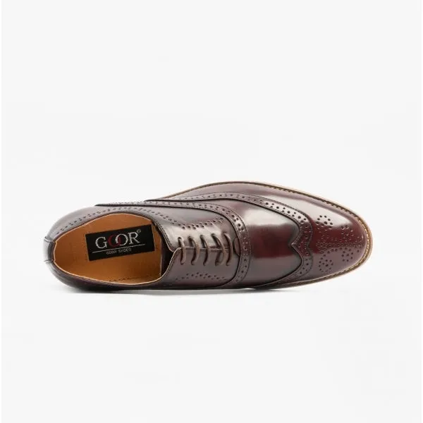 FRANCIS Mens Wingcap Brogues Oxblood sold by Shuperb product image thumbnail 4